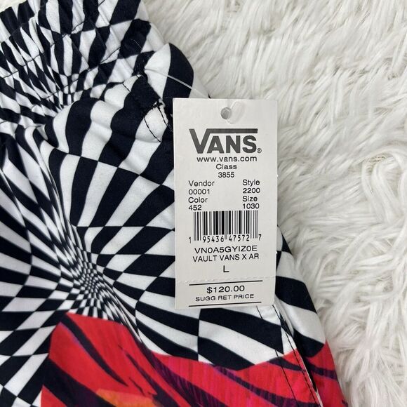 VANS Vault Aries Relaxed Short White/Black/Red VN0A5GYIZ0E Size L MSRP $120 - Picture 2 of 10